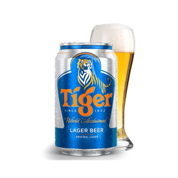 Tiger Lager Beer Can (330ml x 24 Cans)