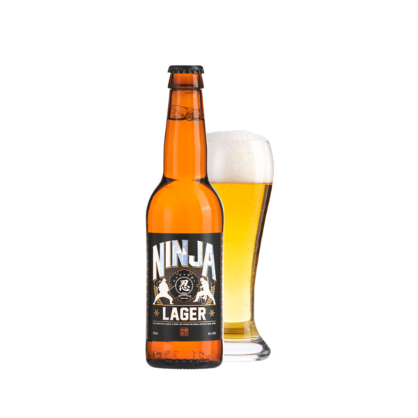Ninja Lager Beer (330ml x 24 Bottles)