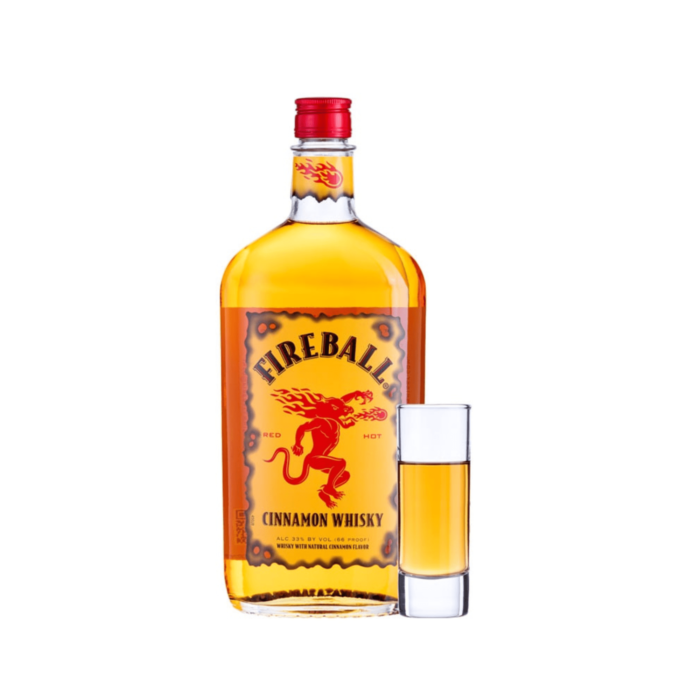 Fireball Flavored Whisky (750ml x 6 Bottles) .  Fireball Cinnamon Whisky