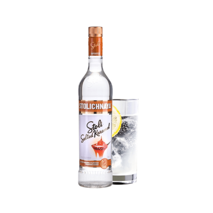 Stolichnaya Salted Caramel Vodka (750ml x 8 Bottles)