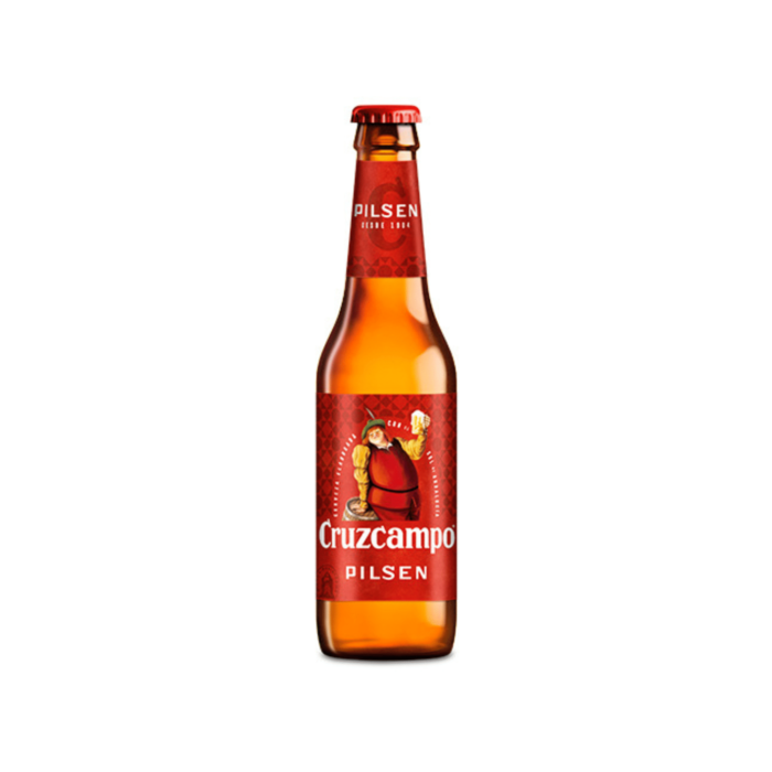 Cruzcampo Pilsen Beer (330ml x 24 Bottles)