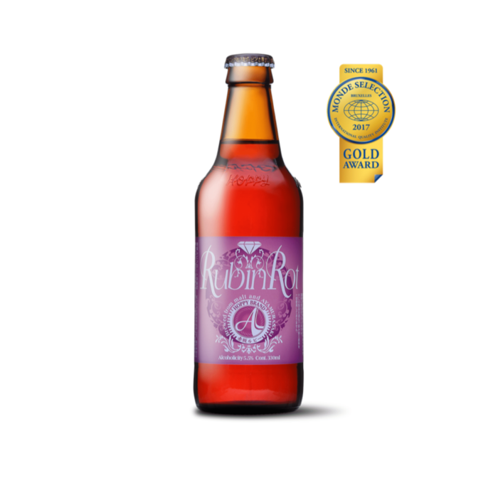 Hoppy Akasaka Beer Rubinroth Bottle (330ml x 24 Bottles)