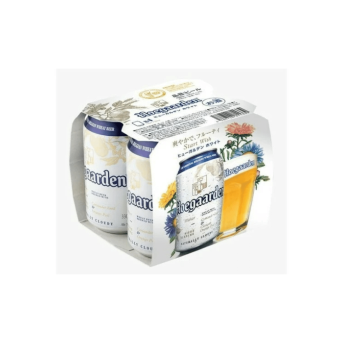 Hoegaarden White 4-Can Beer Pack (330ml x 6 Pack)