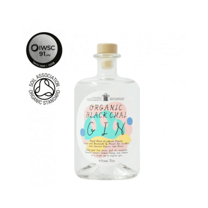 Organic Black Chai Gin (700ml x 6 Bottles)