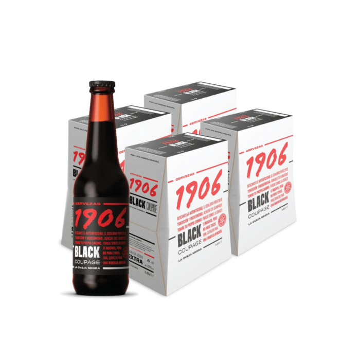 Estrella Galicia 1906 Black Coupage Beer (330ml x 24 Bottles) - Image 2