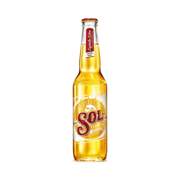 Sol Cerveza Lager Beer (330ml x 24 Bottles)