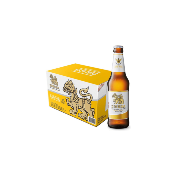 Singha Lager Beer (330ml x 24 Bottles) - Image 2