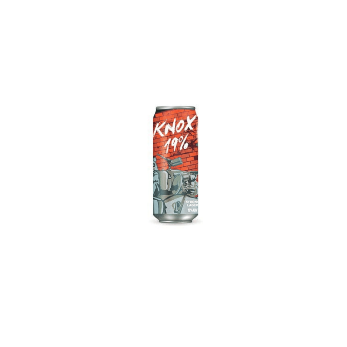 Knox 19% Strong Lager Beer (500ml x 24 Cans) - Image 2